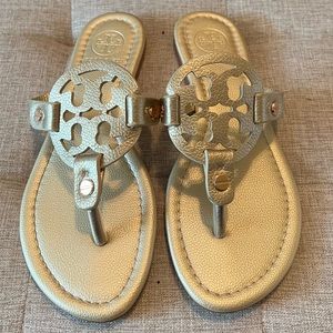 Tory Burch Gold Sandals size 7.5